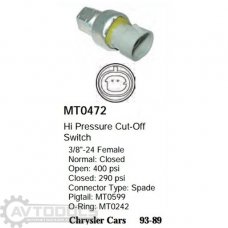 Датчик давления кондиционера MT0472 